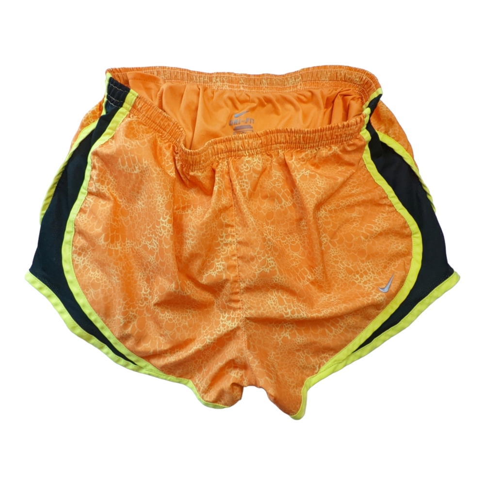 Nike DRI Fit Women's Lava Orange Running Short Medium Bright Colorful